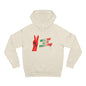 Peace & Freedom Hoodie — Red Victory Hand Graphic with "Now We Are Free" Text