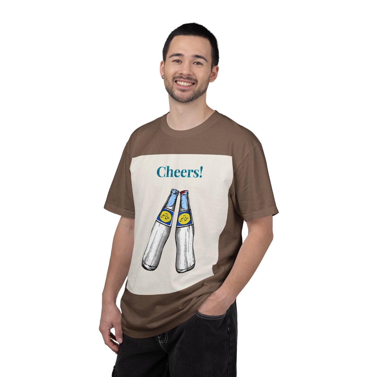Unisex Cheers T-Shirt! Beer Bottle Cheers T-Shirt