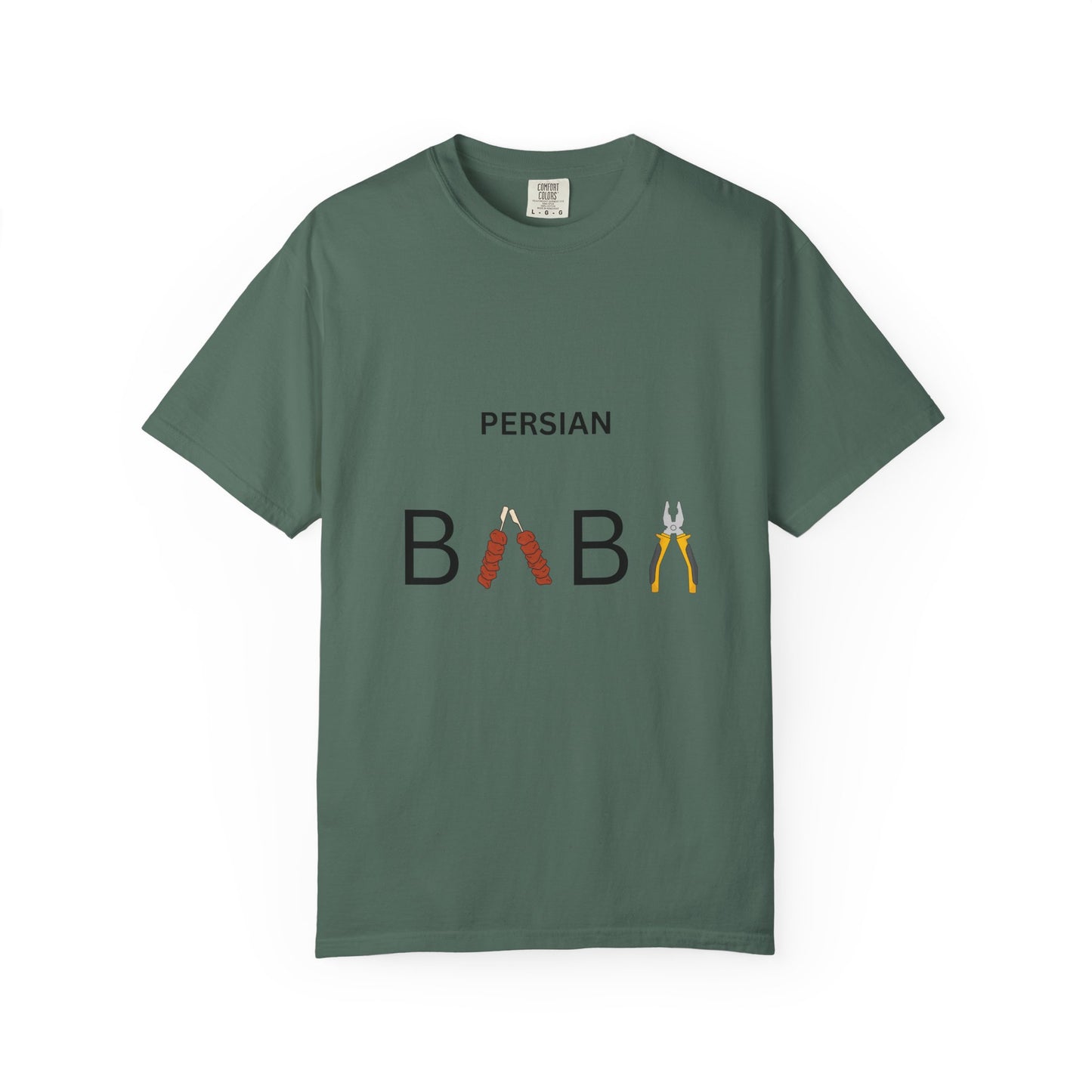 Persian Baba Father’s Day T-Shirt – Finglish Calligraphy Dad Graphic Tee for Iranian Fathers