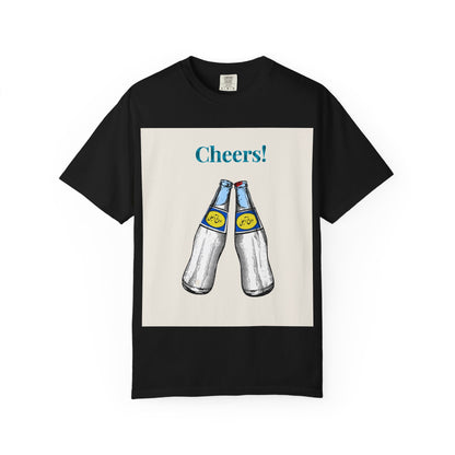 Unisex Cheers T-Shirt! Beer Bottle Cheers T-Shirt