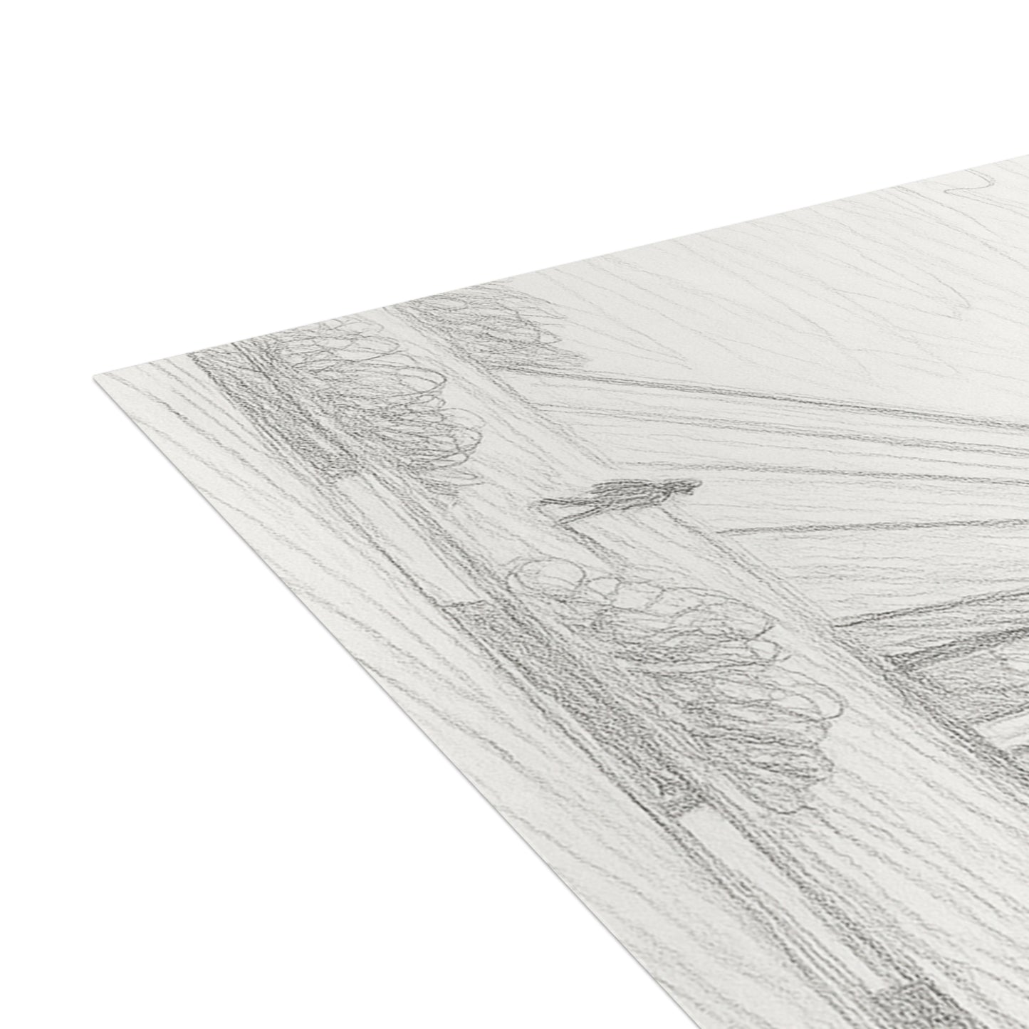 Azadi Tower Pencil Sketch Postcard Bundle with Envelopes