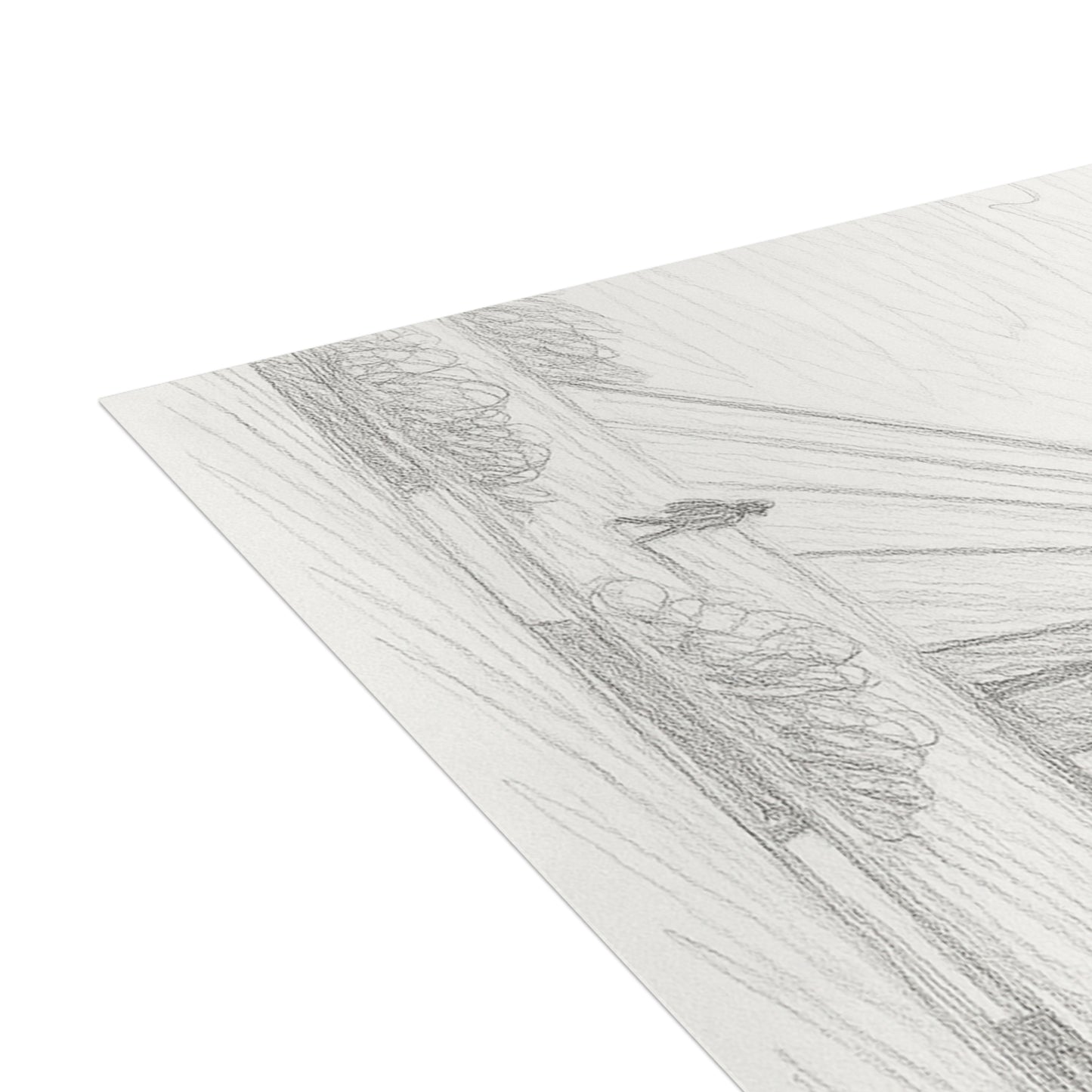 Azadi Tower Pencil Sketch Postcard Bundle with Envelopes