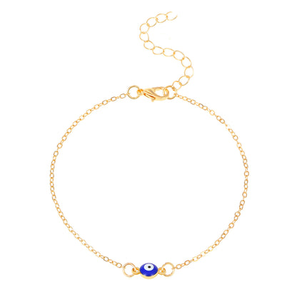 Double Evil Eye Anklet (Silver or Gold)