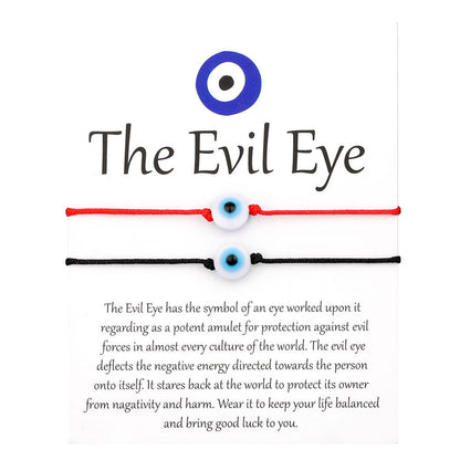 Woven Evil Eye Protection Bracelet (Single / Set Options)