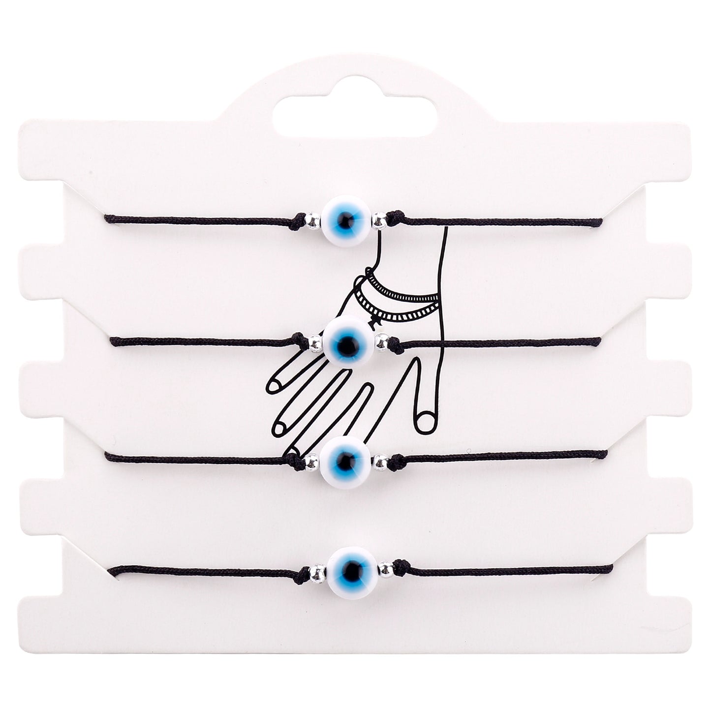 Woven Evil Eye Protection Bracelet (Single / Set Options)