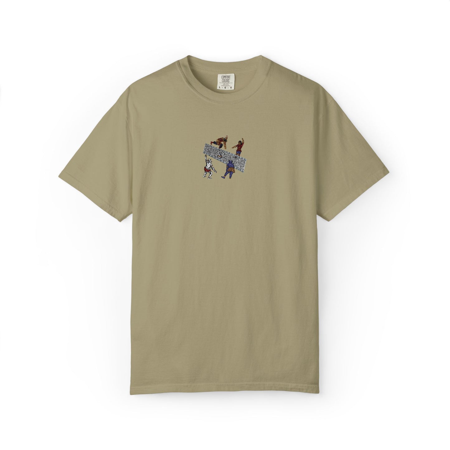 Shahnameh Legends Volleyball Graphic T-Shirt – Persian Miniature Art Tee