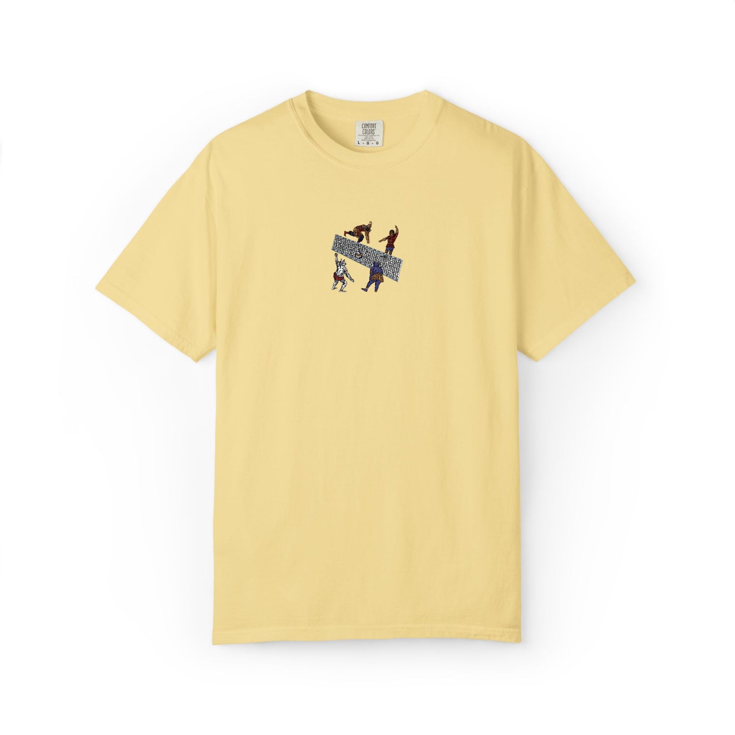 Shahnameh Legends Volleyball Graphic T-Shirt – Persian Miniature Art Tee