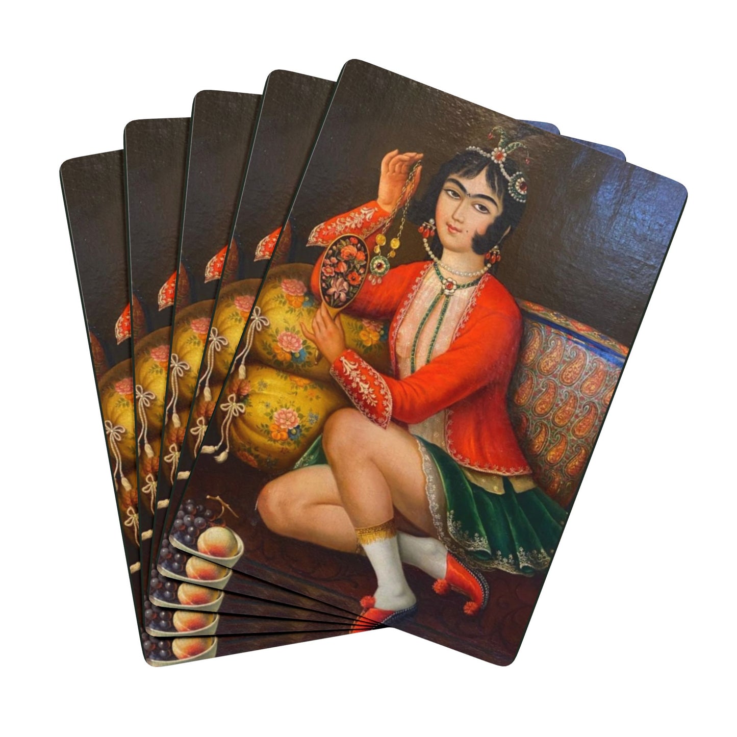 Persian Iranian Art Poker Cards – 19th Century Qajar Design Deck