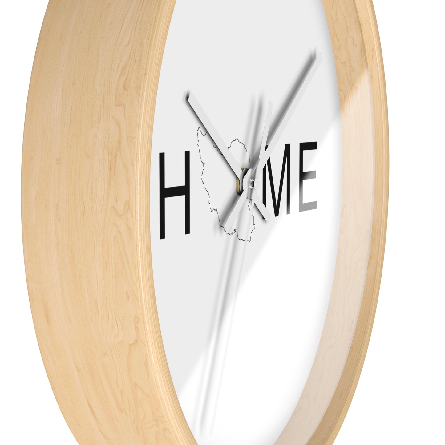 Persian Home Wall Clock with Heart Map Accent – Minimalist Silent Wall Clock for Modern Home Decor
