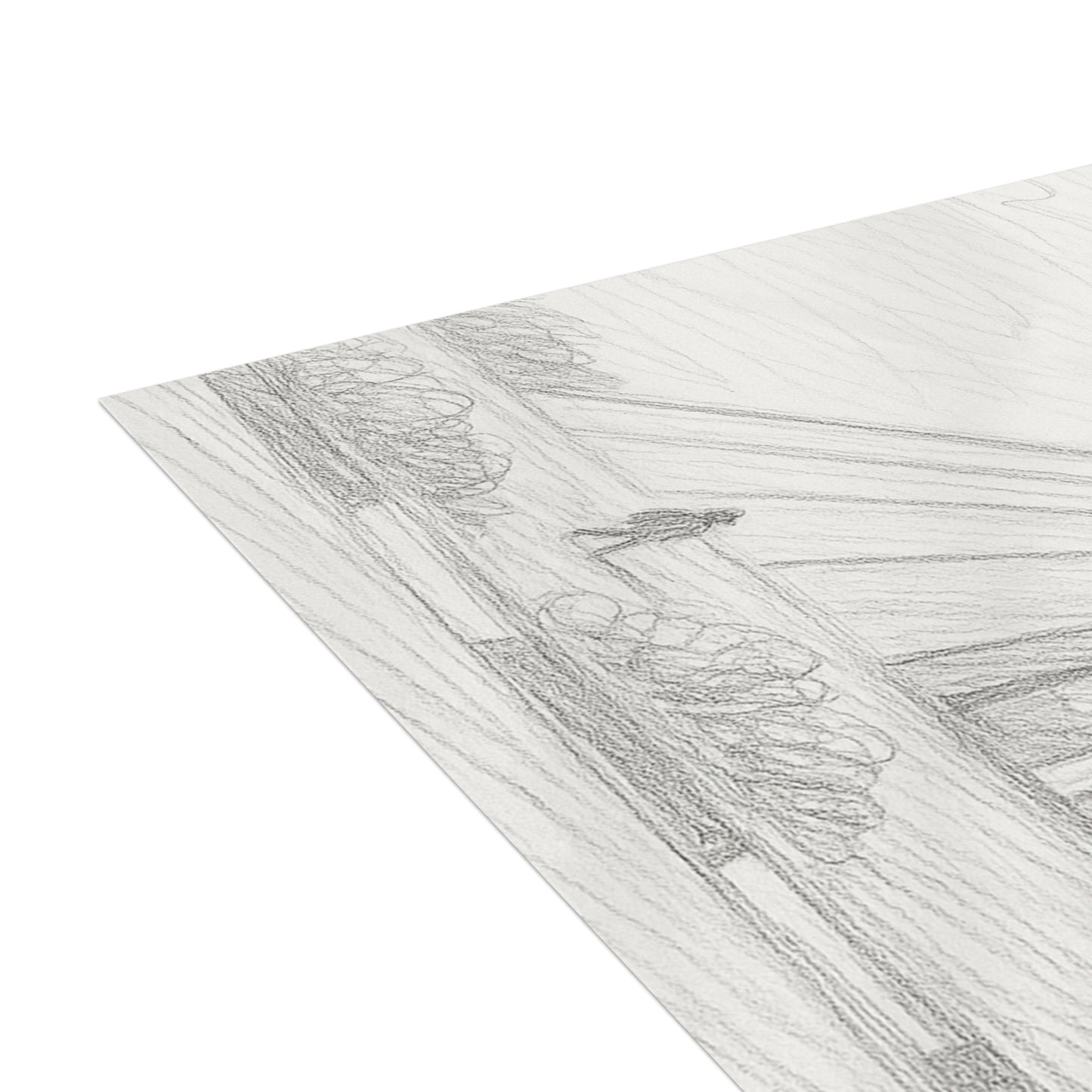 Azadi Tower Pencil Sketch Postcard Bundle with Envelopes