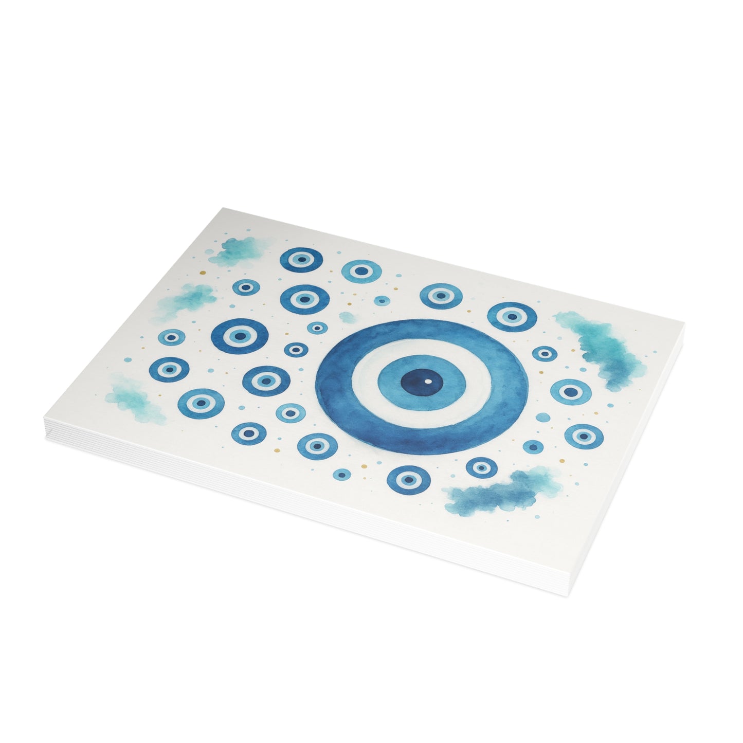 Evil Eye Nazar Postcard Bundle with Envelopes — Protective Nazar Blur Design