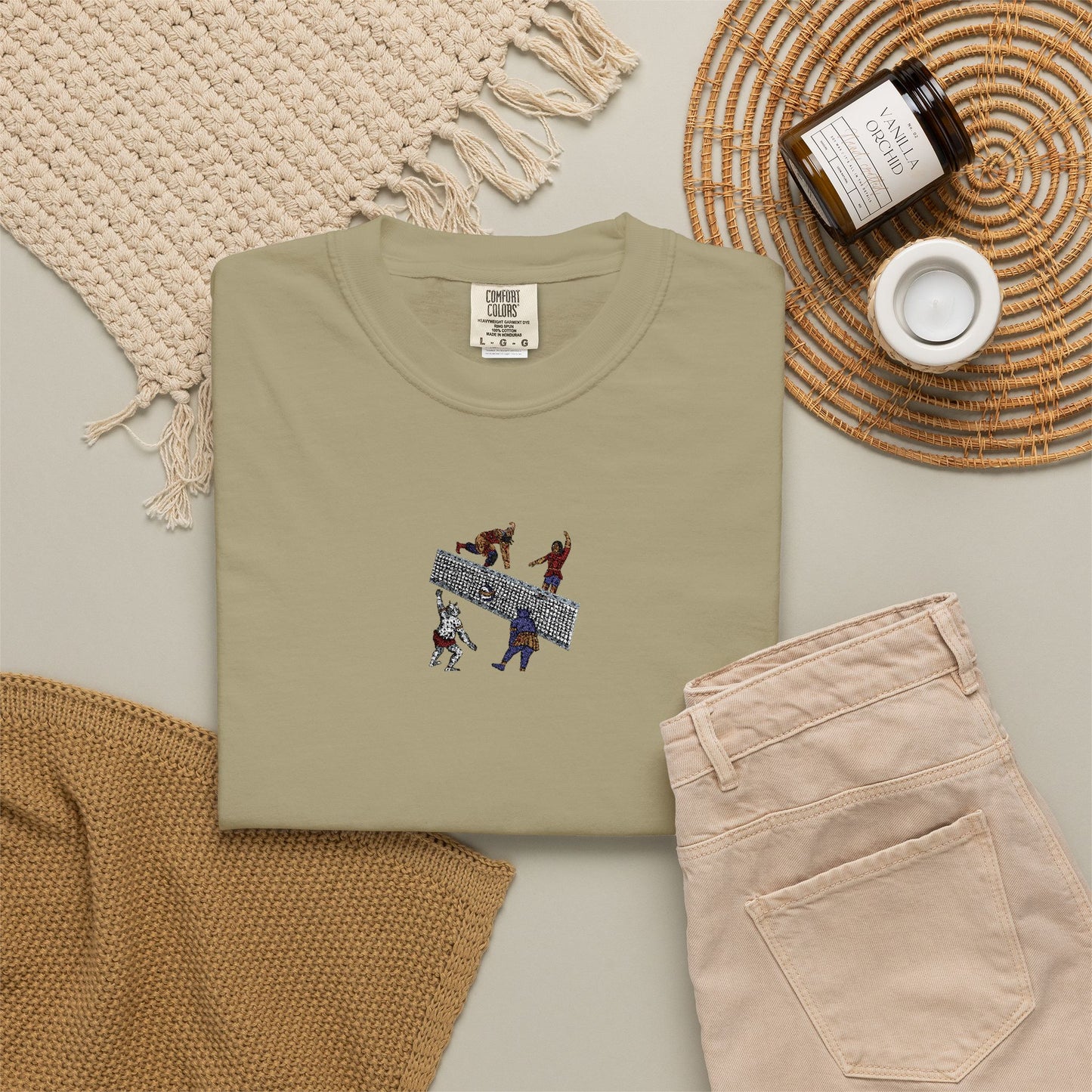 Shahnameh Legends Volleyball Graphic T-Shirt – Persian Miniature Art Tee
