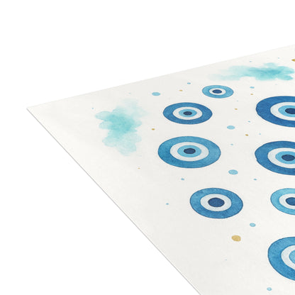 Evil Eye Nazar Postcard Bundle with Envelopes — Protective Nazar Blur Design