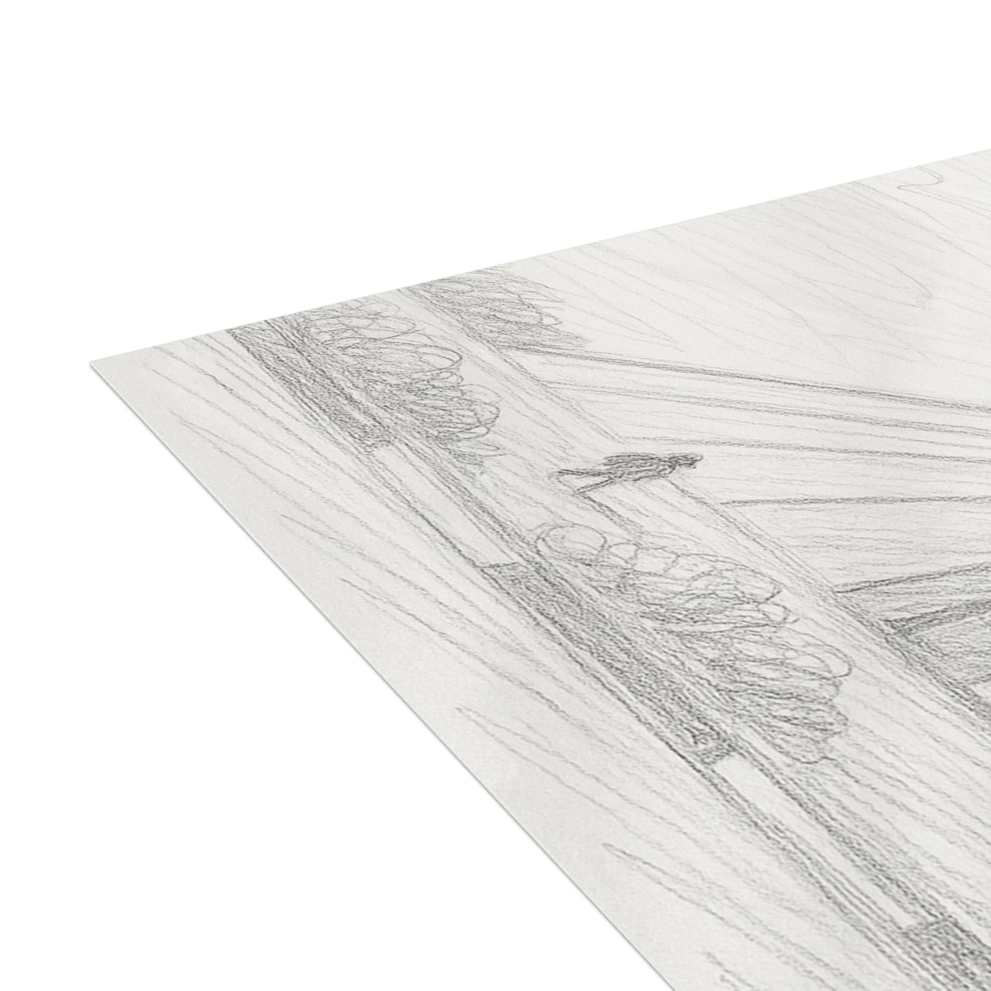 Azadi Tower Pencil Sketch Postcard Bundle with Envelopes