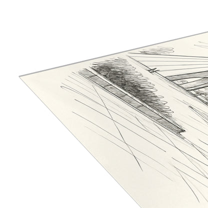 Azadi Tower Ink Line-Drawing Postcard Bundle (Envelopes Included)