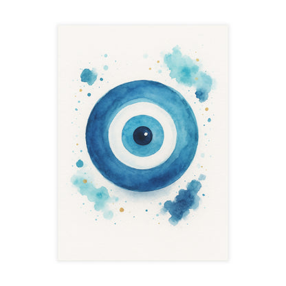 Evil Blue Eye Postcard Bundle — Illustrated Postcards with Envelopes
