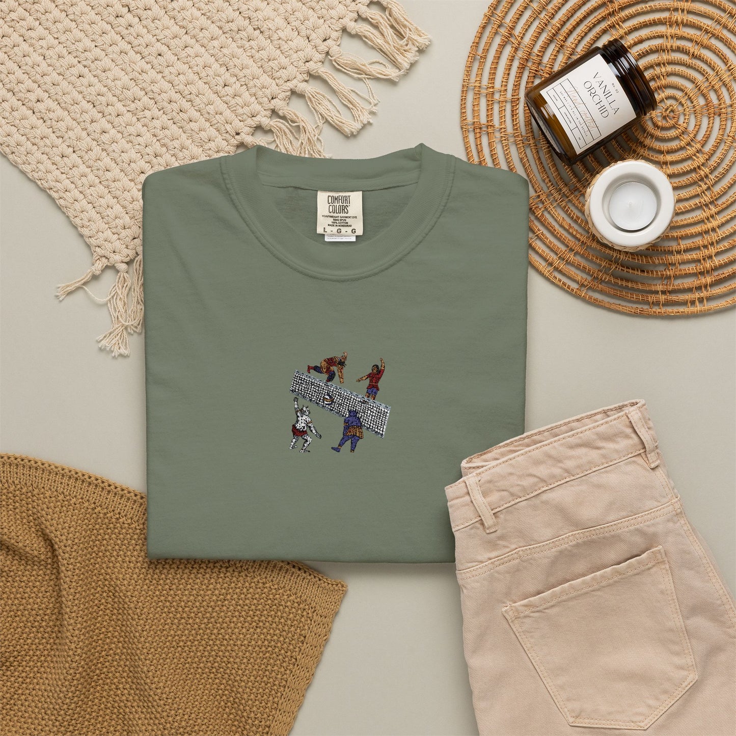 Shahnameh Legends Volleyball Graphic T-Shirt – Persian Miniature Art Tee
