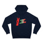 Peace & Freedom Hoodie — Red Victory Hand Graphic with "Now We Are Free" Text