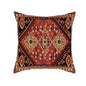 Turkish–Persian Red Pattern Pillow Cover – Bohemian Linen Cushion (45×45 cm)