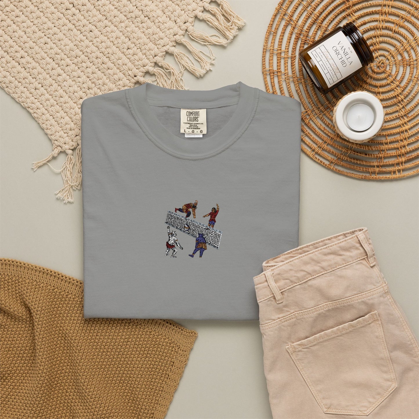 Shahnameh Legends Volleyball Graphic T-Shirt – Persian Miniature Art Tee