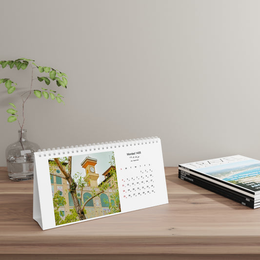 Limited Edition Persian Hijri Shamsi Desk Calendar 1405 (Mar 2026–Feb 2027) — Iranian Landmarks (Free Shipping)