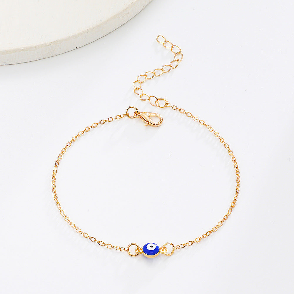 Double Evil Eye Anklet (Silver or Gold)