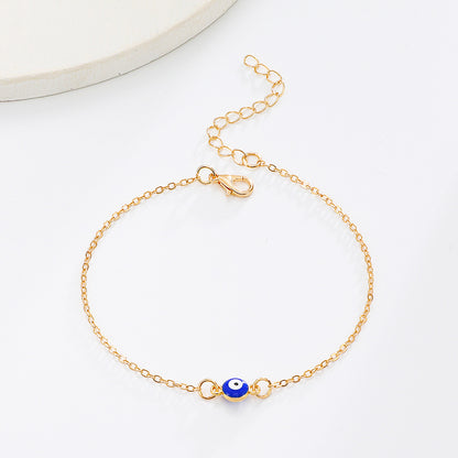 Double Evil Eye Anklet (Silver or Gold)