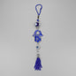 Blue Tassel Evil Eye Hamsa Keychain
